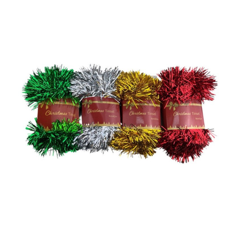 Tinsel 6Ply 9cm x2m - Pack of 12