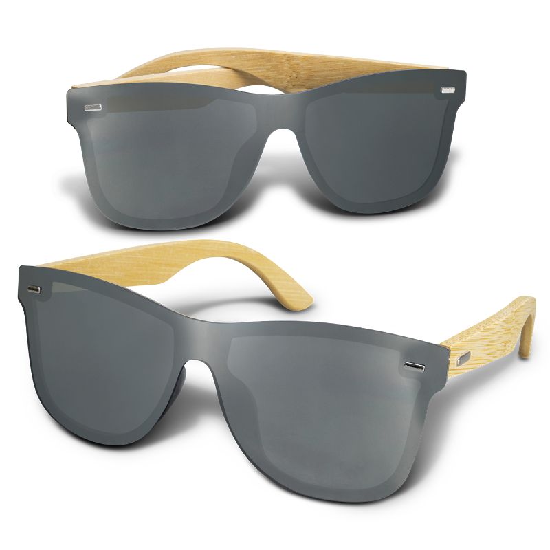 Sunglasses - Bamboo Ryder Mirror Lens Silver (6 Units)
