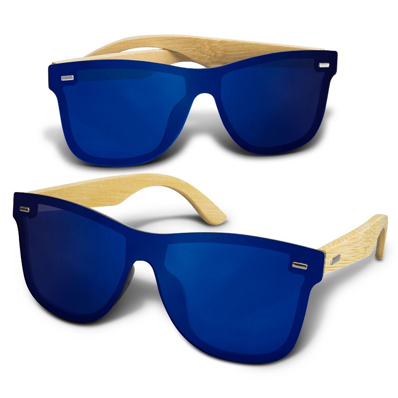 Sunglasses - Bamboo Ryder Mirror Lens Blue (6 Units)