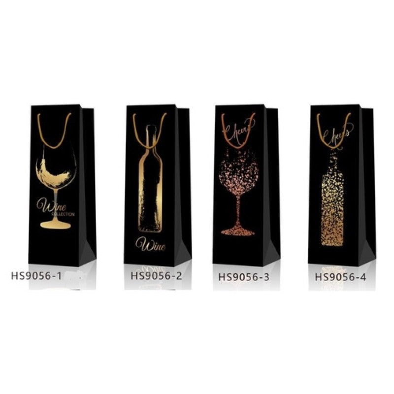 Christmas Wine Bags 12x36x9cm #9056 - Pack of 12