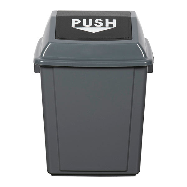Cleanlink 25L rubbish bin in grey with ballistic lid for secure storage and stylish organization in any space.