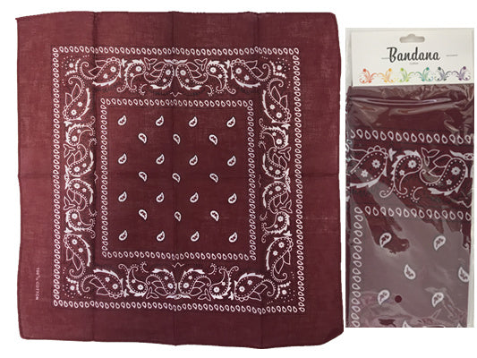 Bandana - Maroon 56cm (Set of 12)