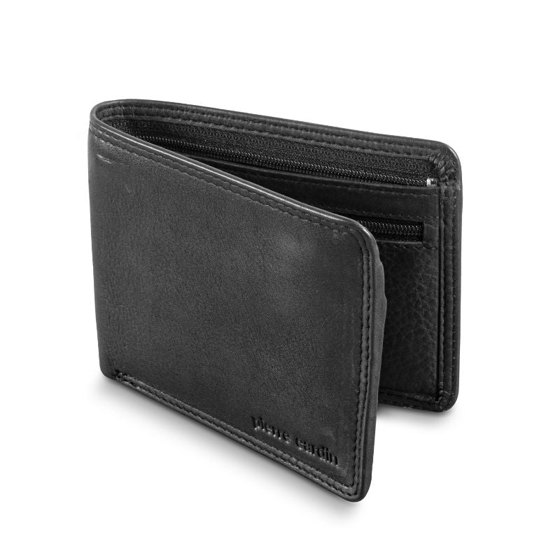 Leather Wallet - Pierre Cardin (Black)
