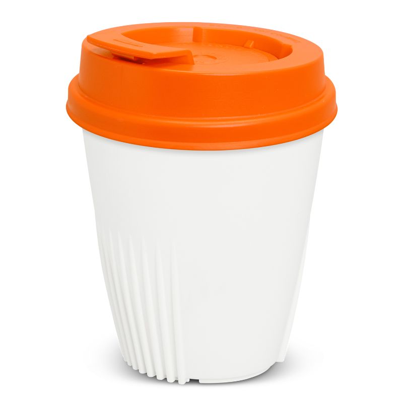 IdealCup - 355ml White/ Orange (Set of 6)