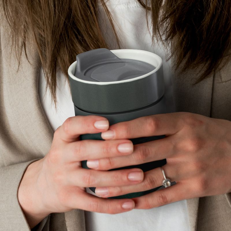 Coffee Cup - Chalice Ceramic Charcoal (3 Units)