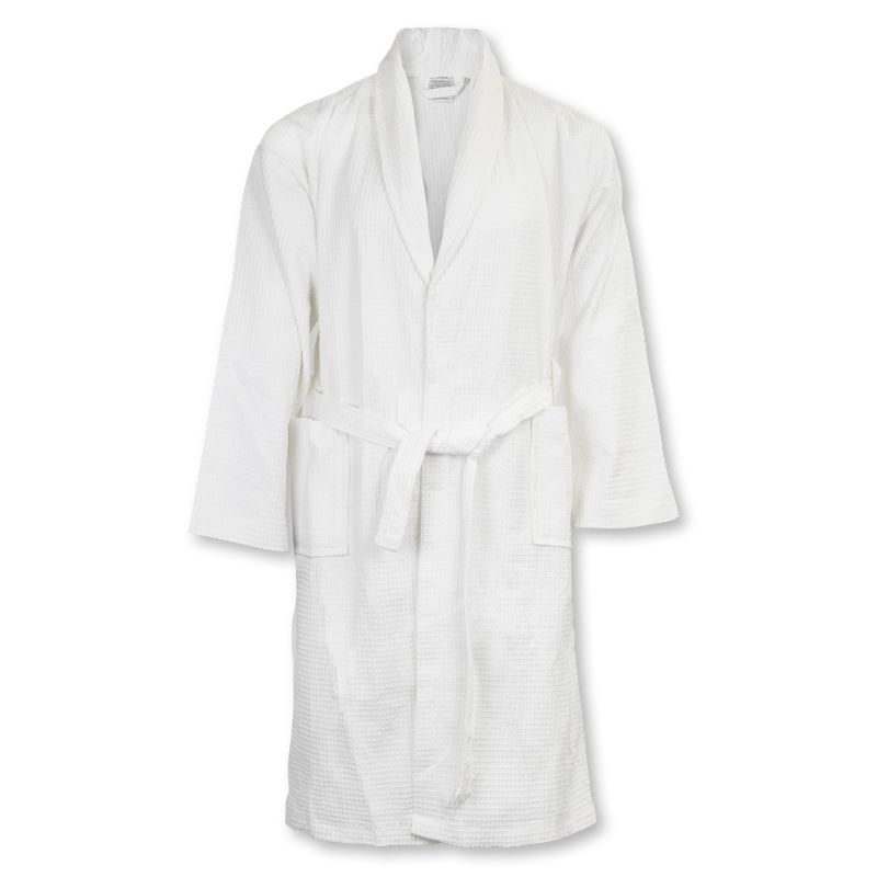 Waffle Bathrobe - Rochester White (Large)