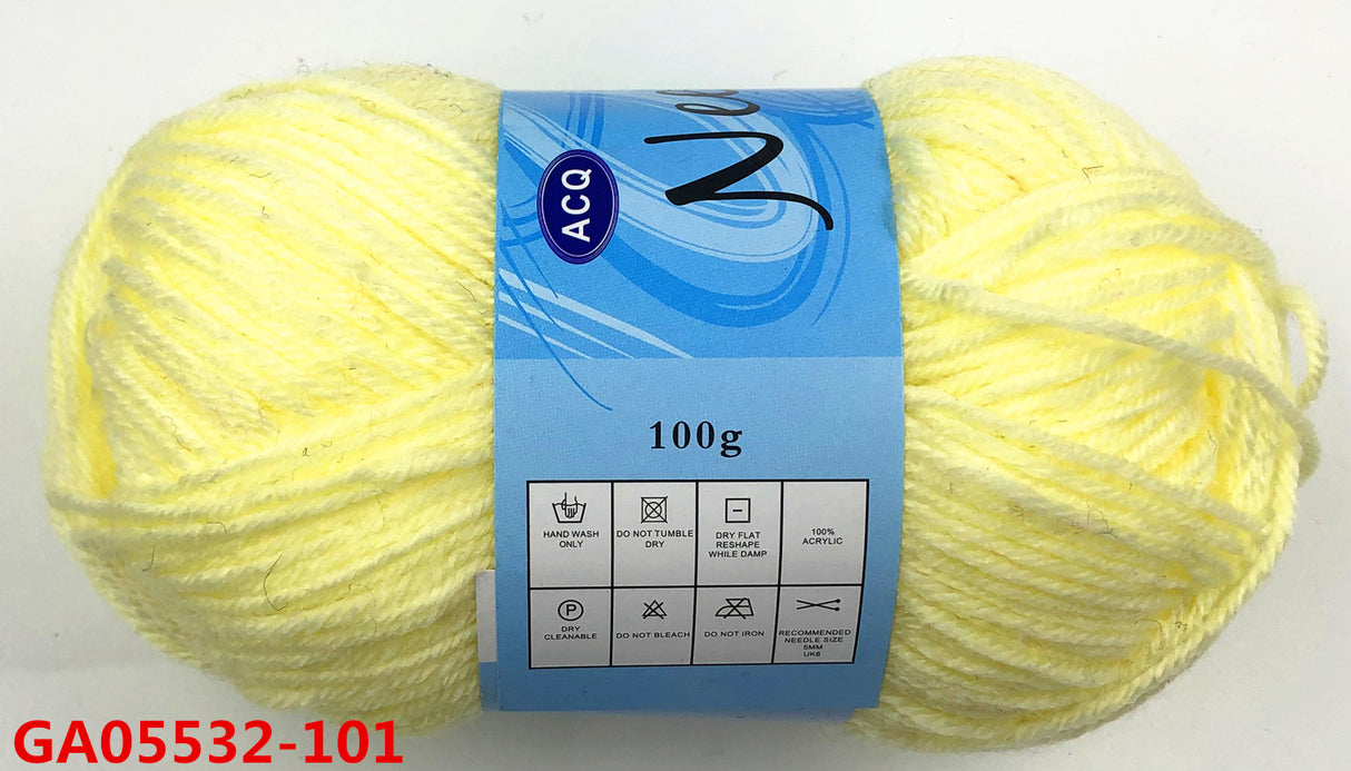 Yarn Acrylic - Ivory 100g (Set Of 6)