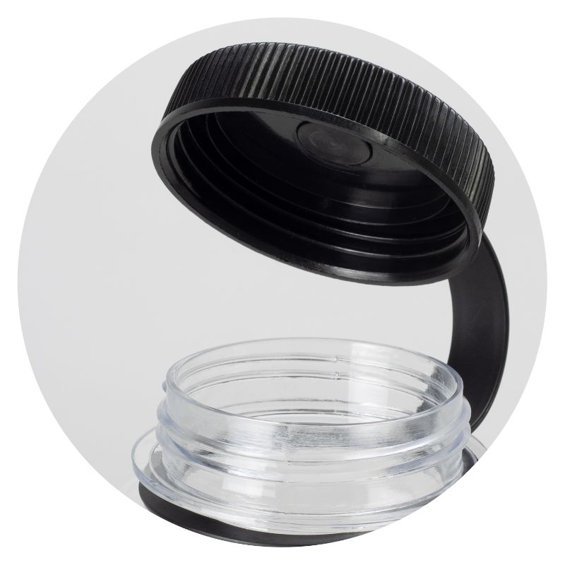 Mountaineer Bottle - Clear/Black (6 Units)