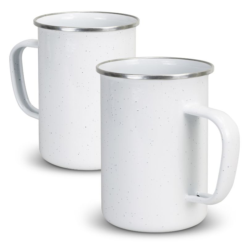 Enamel Mug - Bendigo 600ml White (6 Units)
