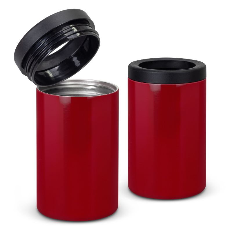 Vacuum Stubby Cooler - Brewski Red (3 Units)