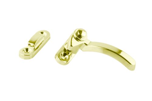 Right Hand Split Rail Fastener with Packer - Brass Plated