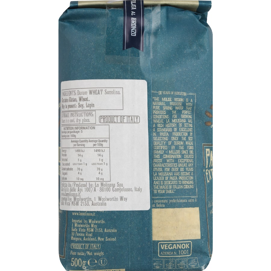 La Molisana Pasta Risoni No. 61 500g