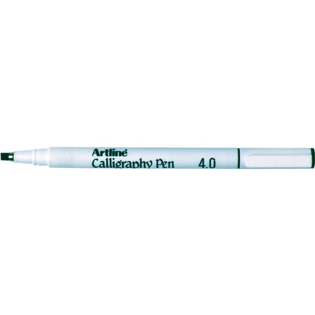 Set of 12 Artline 244 Calligraphy Pens with 4mm nib, featuring water-resistant black ink for elegant lettering and illustrations.