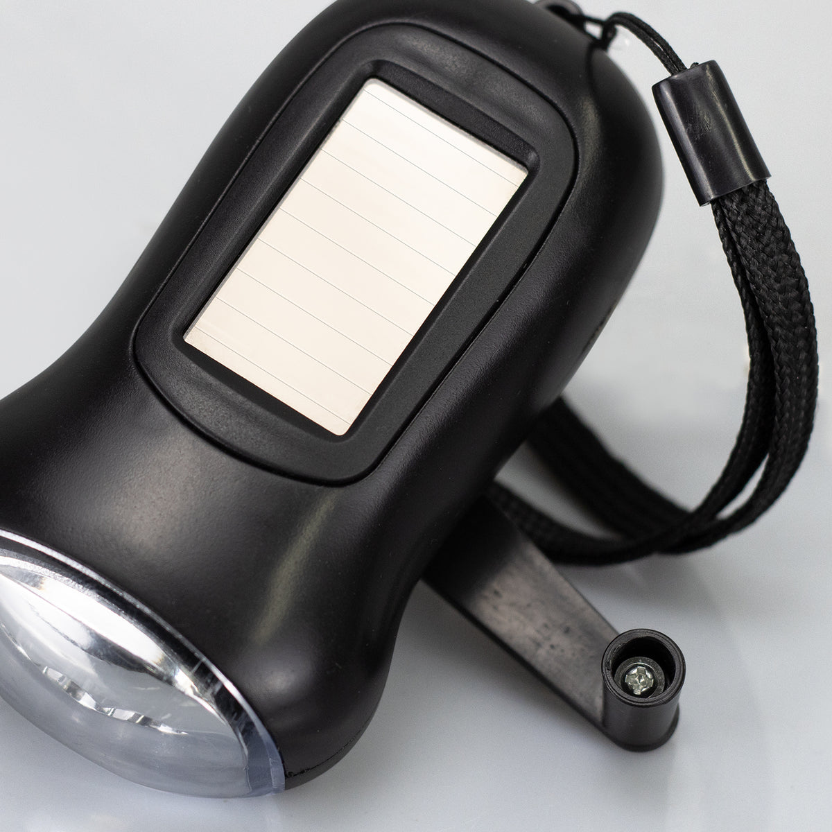 Solar & Hand Crank Rechargeable LED Torch Dynamo - Pack of 10