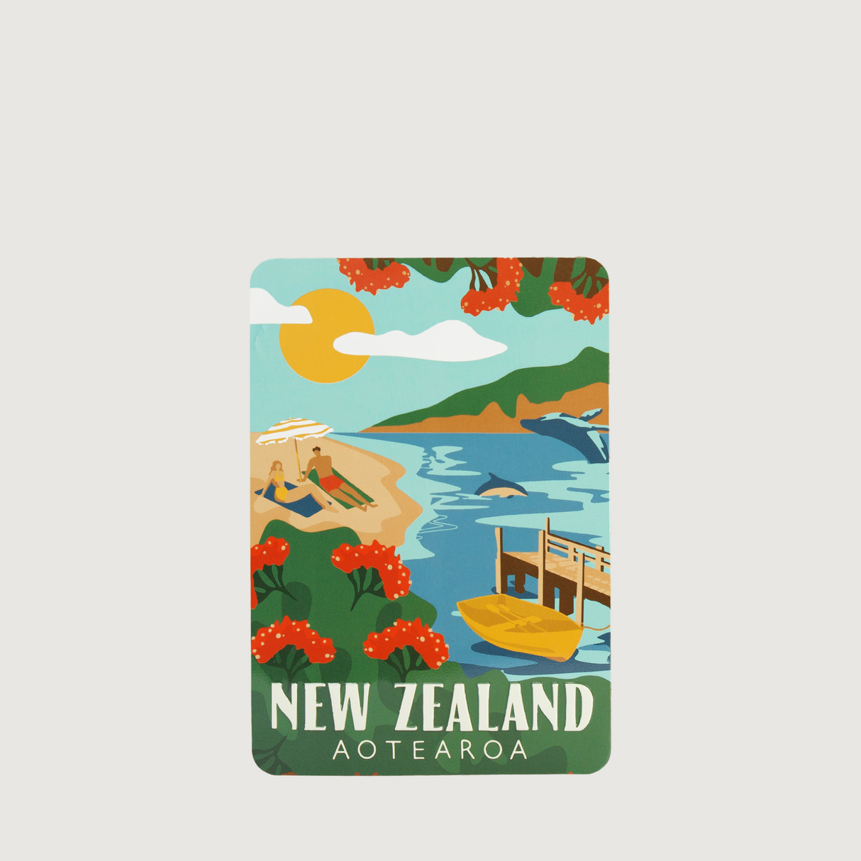 Moana Road - NZ Metal Postcards - Northern Beach - Pack of 6