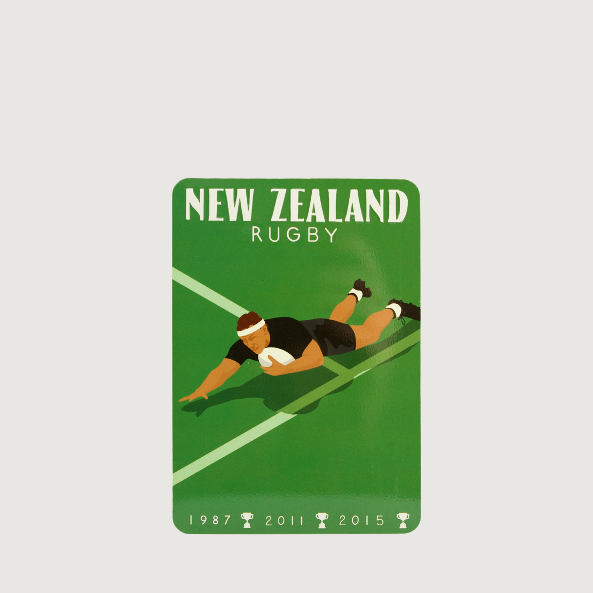 Moana Road - NZ Metal Postcards - Rugby - Pack of 6