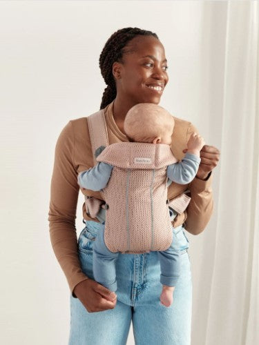 Baby Carrier - BABY BJORN MINI 3D Mesh (Dusty Pink)