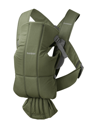Baby Carrier - BABY BJORN Mini Woven (Dark Green)