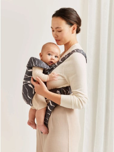 Baby Carrier - BABY BJORN MINI Cotton (Anthracite/Landscape)