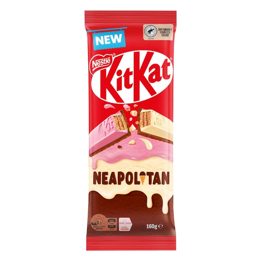 Nestlé Kit Kat Chocolate Block Neapolitan 160g
