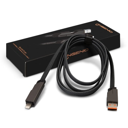 Universal Charging and Data Cable - INGENIO Quantum (Metallic Titanium)