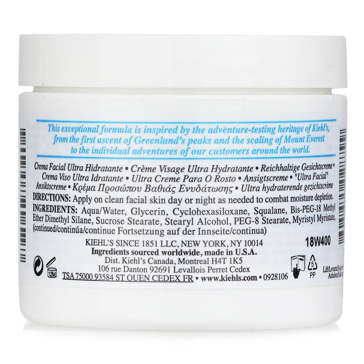 Kiehl's - Ultra Facial Cream - 125ml/4.2oz