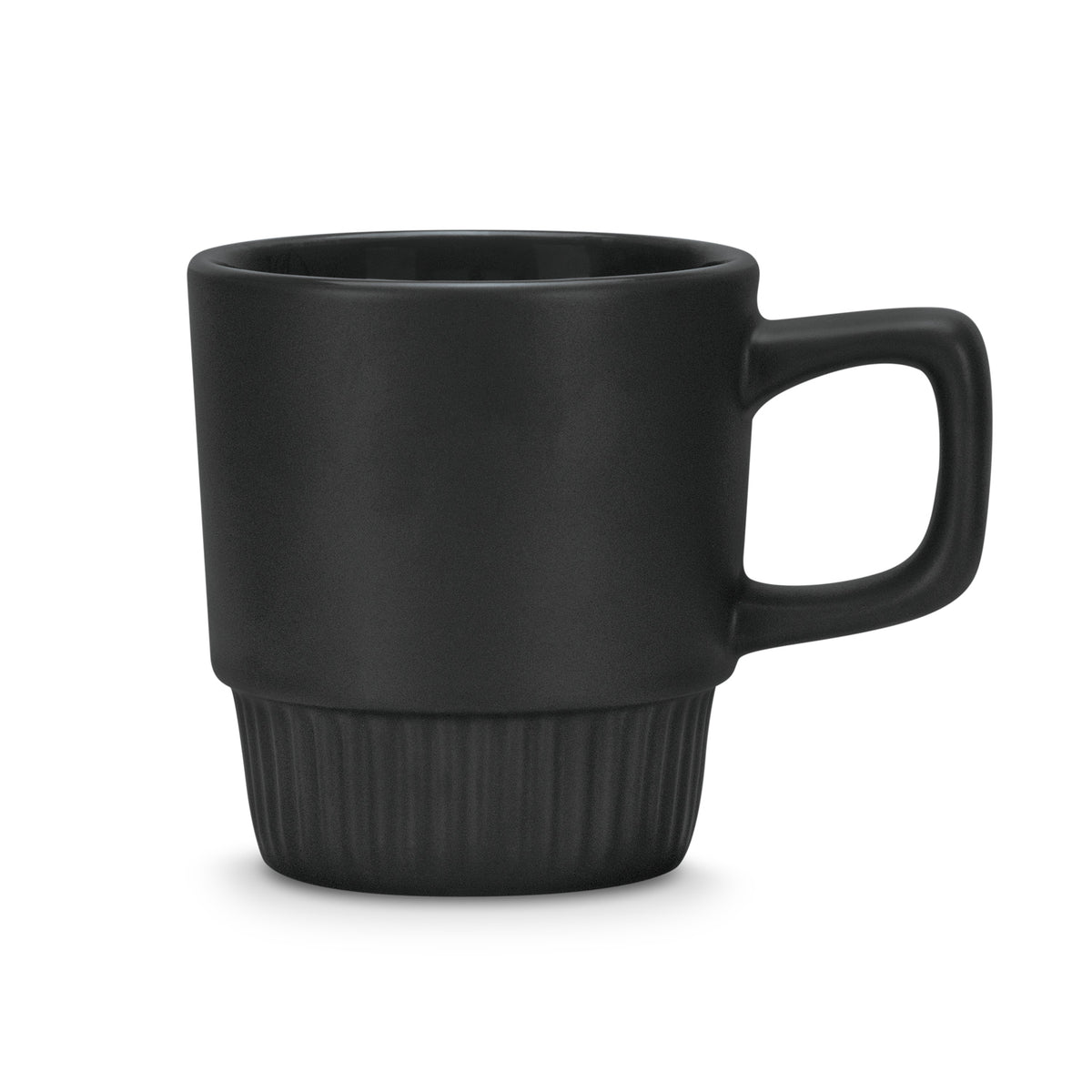 Stackable Ceramic Coffee Mug 300ml Barista Black - Pack of 24