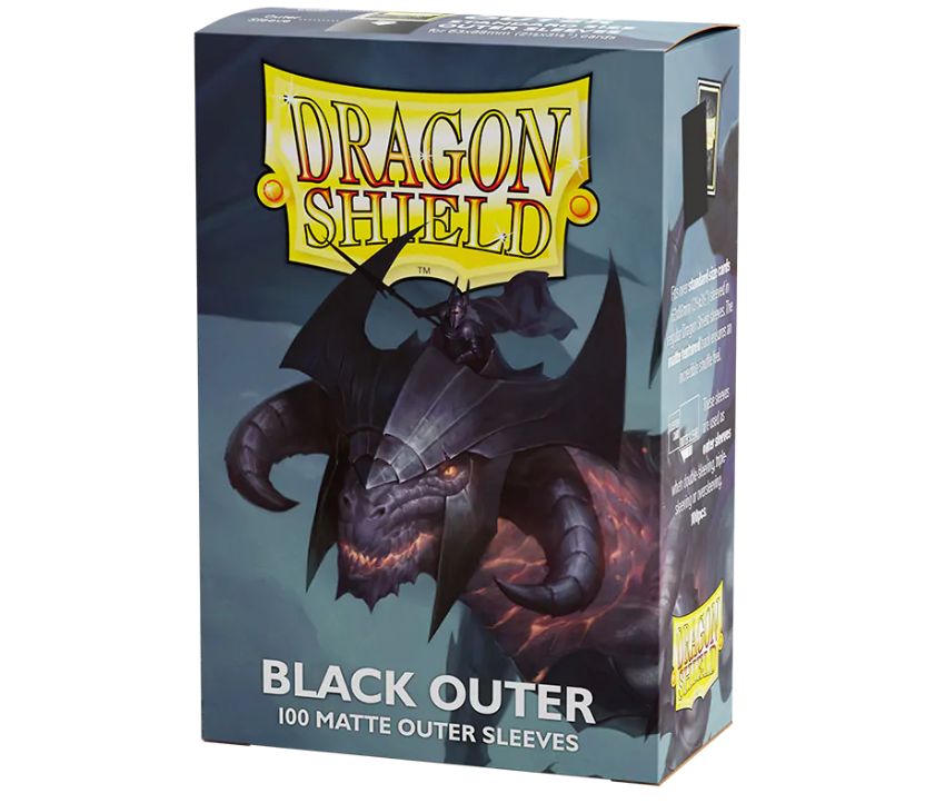 Dragon Shield: Outer Sleeves - Matte - Black