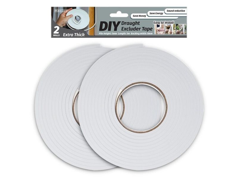 Draught Excluder Tape - 9mm (24 Packs)
