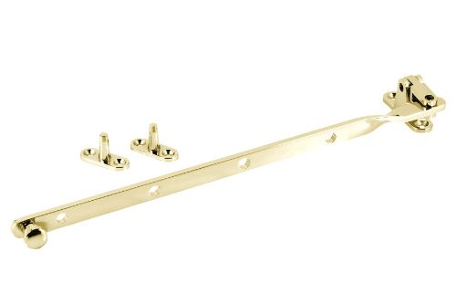 Fanlight Stay 305mm - Top Hung Window - Brass Plated
