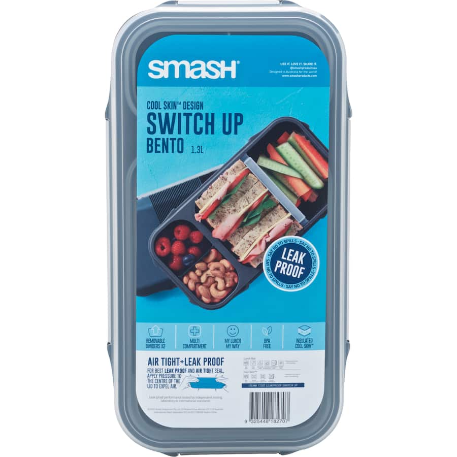 Smash Bento Lunch Box Leak Proof - Assorted 1ea