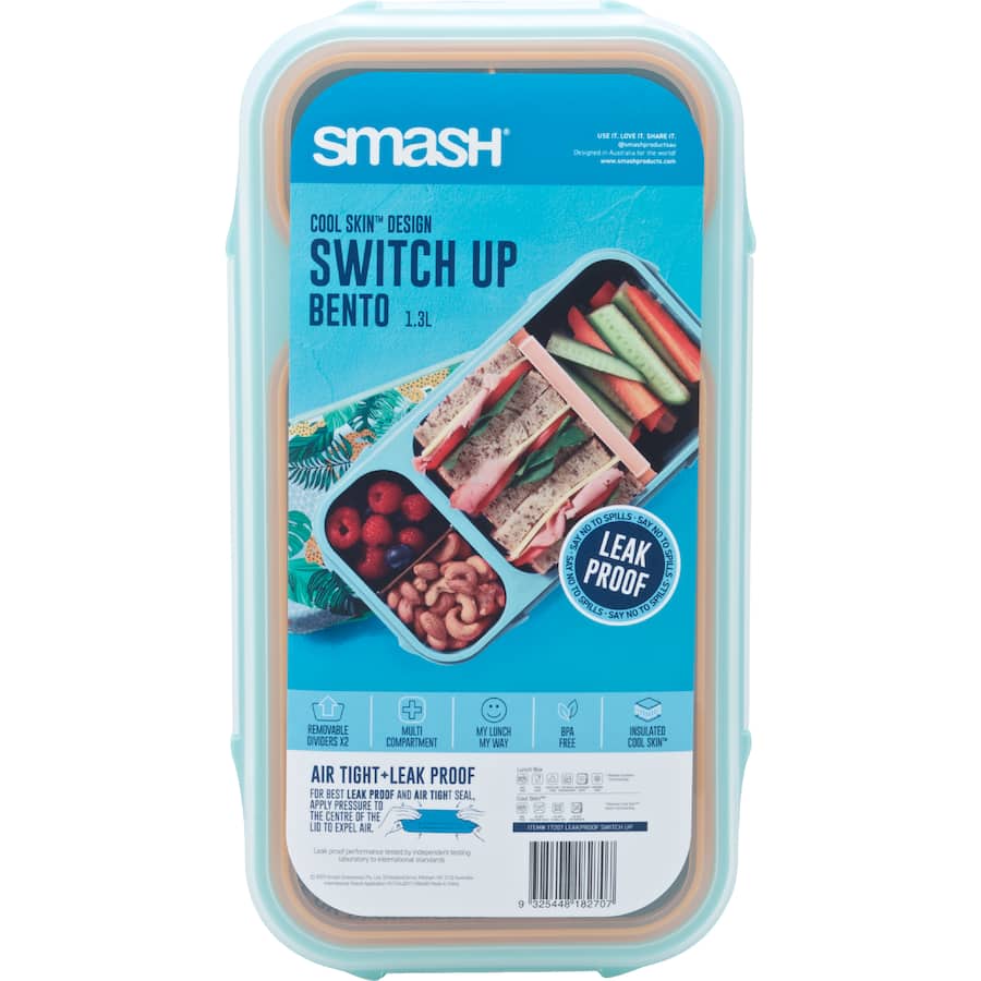 Smash Bento Lunch Box Leak Proof - Assorted 1ea