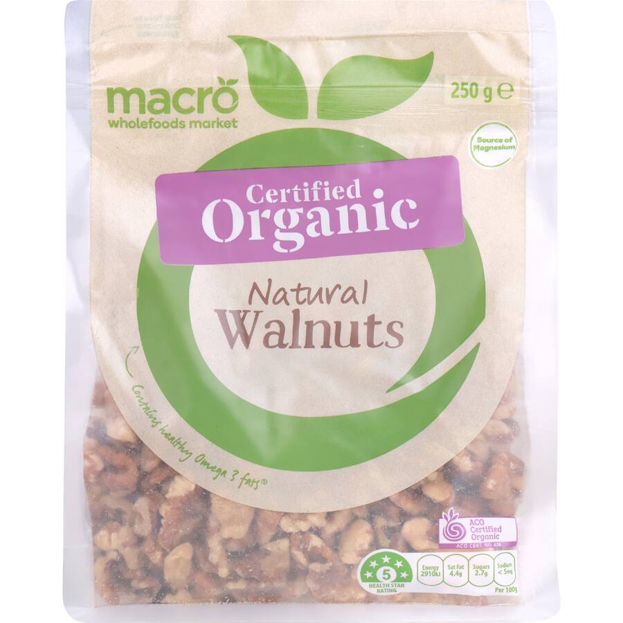 Macro Organic Walnuts  - 250g