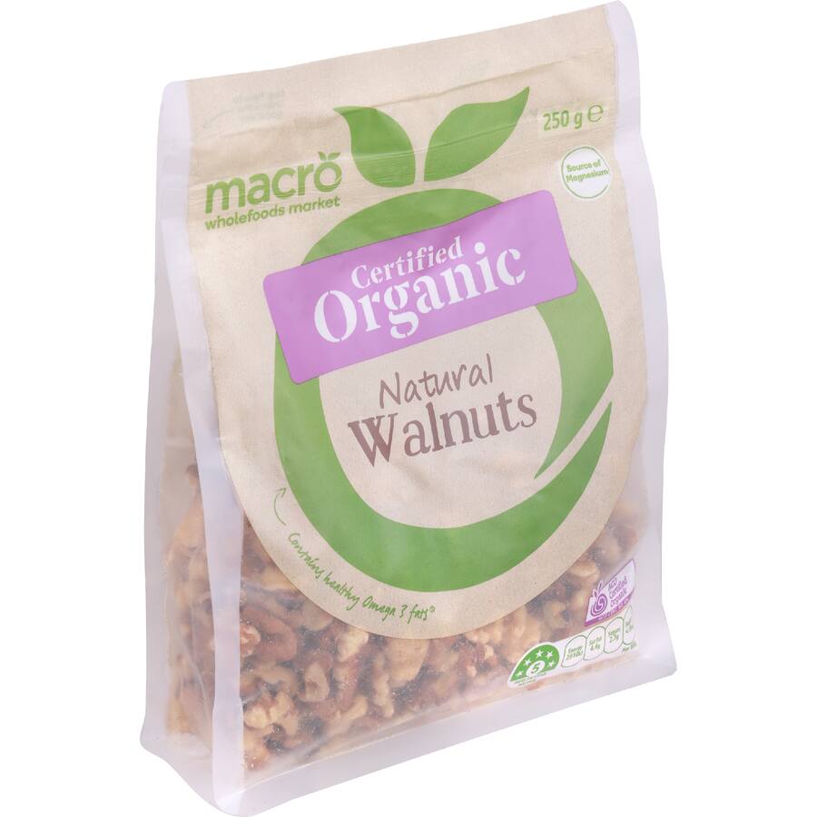 Macro Organic Walnuts  - 250g
