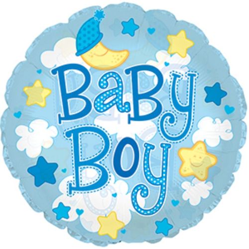 24in clear film with whimsical cloud patterns, perfect for creating a soothing nursery atmosphere for baby boys.