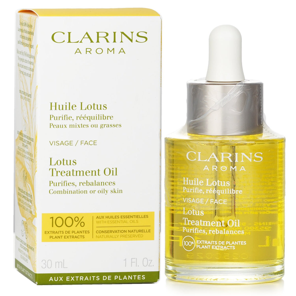 Clarins - Face Treatment Oil - Lotus (For Oily or Combination Skin) - 30ml/1oz