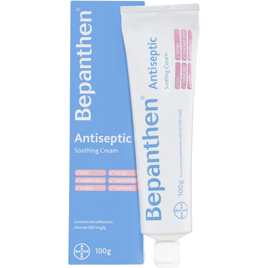 Bepanthen Antiseptic Soothing Cream Tube 100g