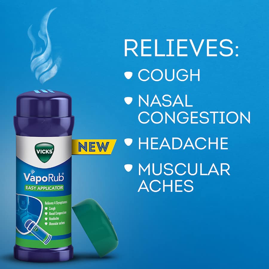 Vicks Vaporub Vaporising Ointment Applicator 35g