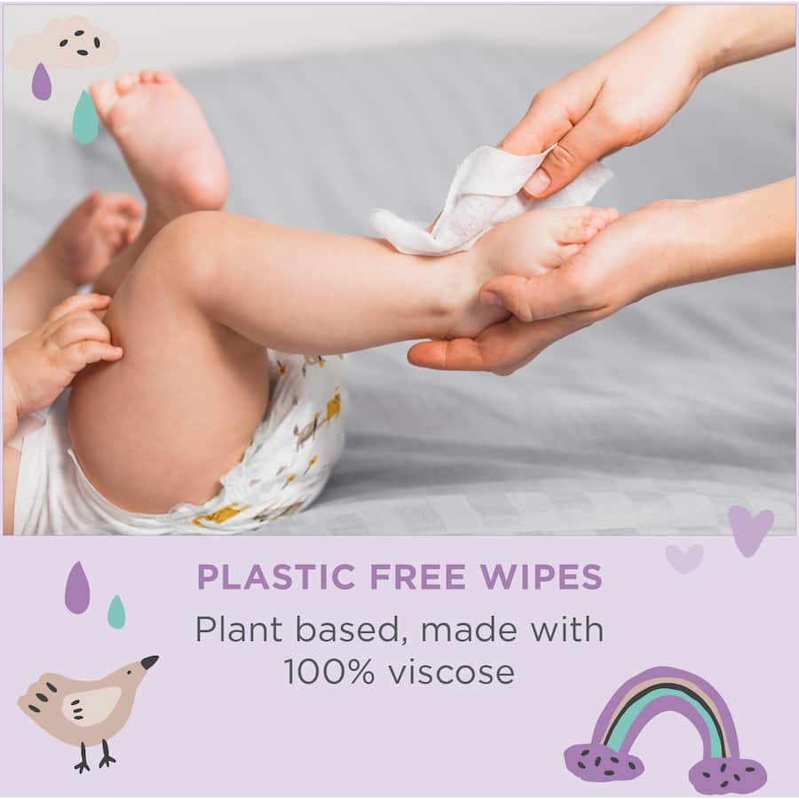Cute & Co Baby Wipes Fragrance Free 80pack