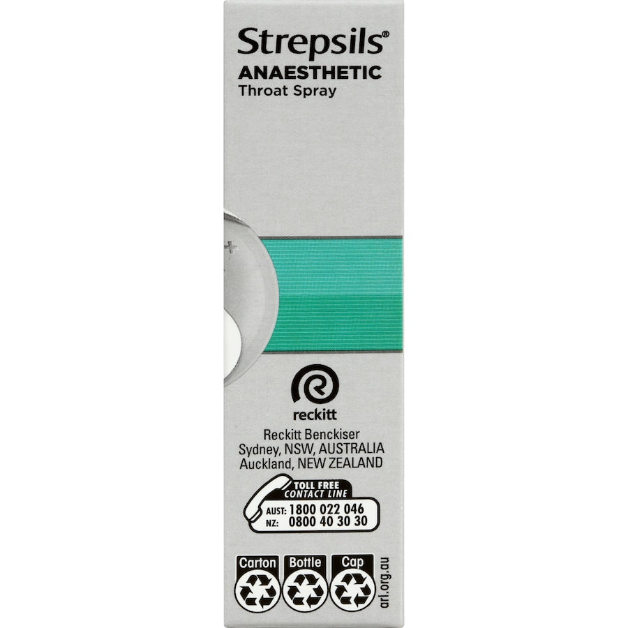 Strepsils Plus Anaesthetic Throat Spry Menthol Flavour 20mL