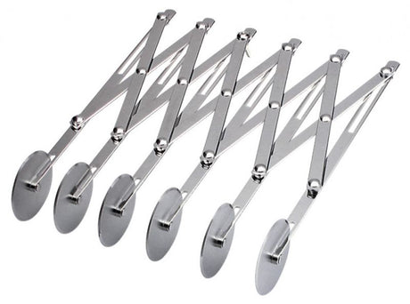 Chef Inox Dough Divider with 7 wheels, made of durable stainless steel for precise and uniform cutting of baked goods.