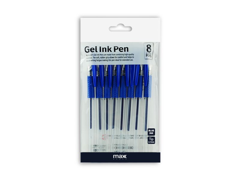 Gel Ink Pens - MC Blue 8's (36 Packs)
