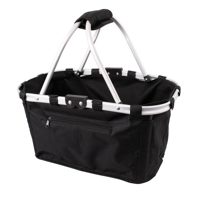 Karlstert Two Handle Foldable Carry Basket Black