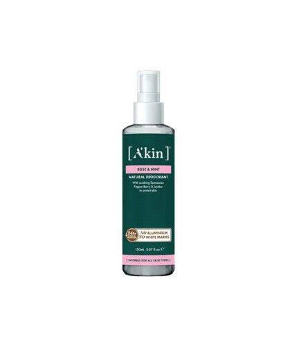 SPRAY Deodorant - AKIN / A'KIN ROSE and Mint (150ml)x 6 Units