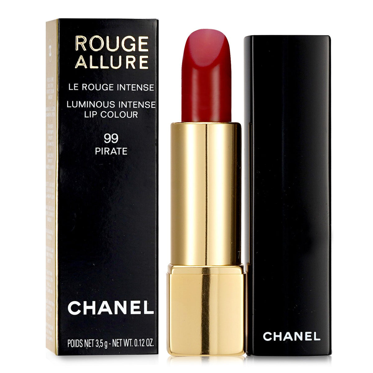 Chanel - Rouge Allure Luminous Intense Lip Colour - # 99 Pirate - 3.5g/0.12oz