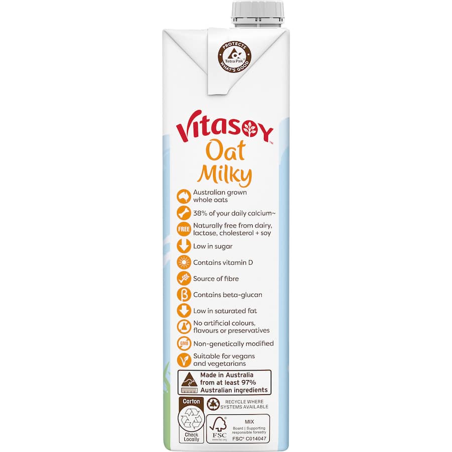 Vitasoy Oat Milk Milky Carton 1L