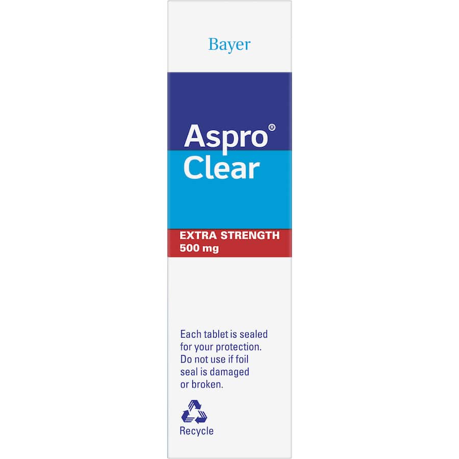 Aspro Extra Strength Pain Relief Aspirin Soluble Effervescent Pack 16 tabLets