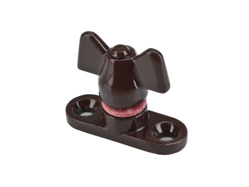 Wingnut and Base for Quadrant Stay - Florentine Bronze (Bronze Powder Coated)