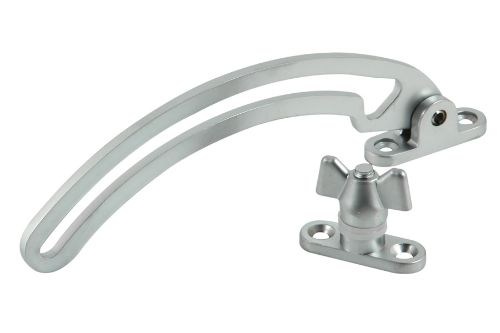 Quadrant Stay - Top Hung Window - Satin Chrome Plated