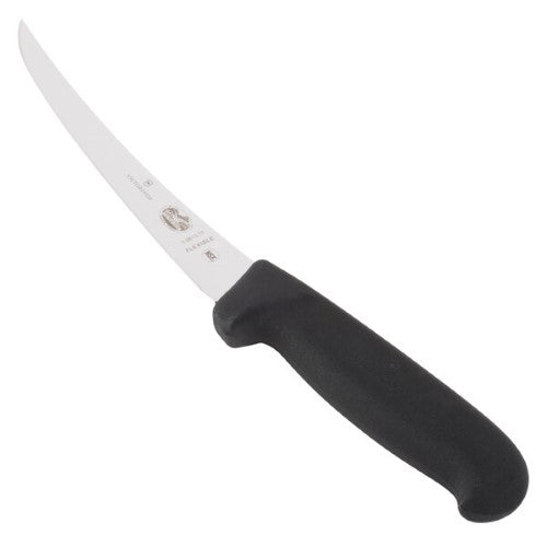 Victorinox Fibrox Straight Flexible Boning Knife 15cm Black